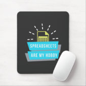 Accountant Hobby is spreadsheets Muismat (Met muis)