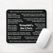 Accountant Humor grapt grappig boekhouden Mousepad Muismat (Met muis)