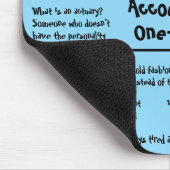 Accountant Humor grapt grappig boekhouden Mousepad Muismat (Hoek)