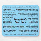 Accountant Humor grapt grappig boekhouden Mousepad Muismat (Voorkant)