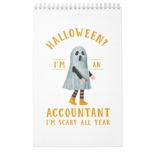 Accountant I_M Scary Het hele jaar CPA Halloween A Kalender (Hoes)