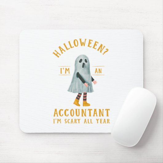 Accountant I_M Scary Het hele jaar CPA Halloween A Muismat (Met muis)