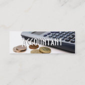 Accountant I-profielkaart Mini Visitekaartje (Achterkant)