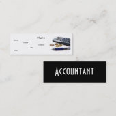 Accountant I-profielkaart Mini Visitekaartje (Voorkant / Achterkant)
