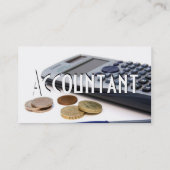 Accountant I-profielkaart Visitekaartje (Achterkant)