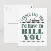 Accountant, ik kan het vertellen, maar dan heb ik briefkaart (Voorkant / Achterkant)