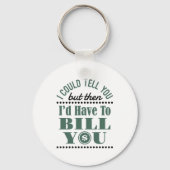 Accountant, ik kan het vertellen, maar dan heb ik  sleutelhanger (Voorkant)