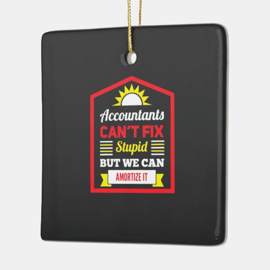 Accountant kan het herstellen keramisch ornament (Links)