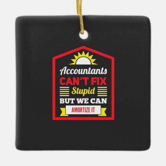 Accountant kan het herstellen keramisch ornament (Voorkant)