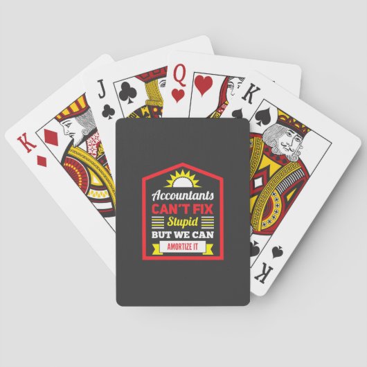 Accountant kan het herstellen pokerkaarten (Achterkant)