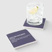 Accountant Kantoor Decor Stenen Onderzetter (Zijkant)