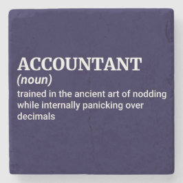 Accountant Kantoor Decor Stenen Onderzetter