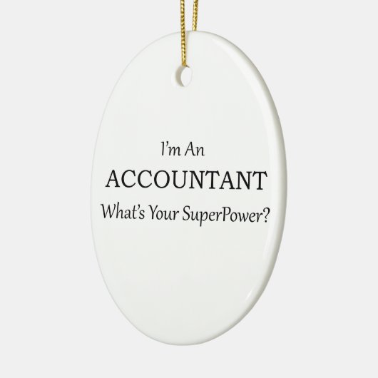 Accountant Keramisch Ornament (Links)