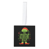 Accountant Kerst Elf Decoratie (Voorkant)