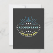 Accountant Know Taxes Bedankkaart (Voorkant)