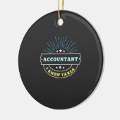 Accountant Know Taxes Keramisch Ornament (Links)