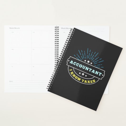 Accountant Know Taxes Planner (Display)
