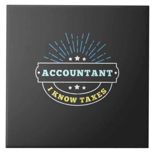 Accountant Know Taxes Tegeltje (Voorkant)