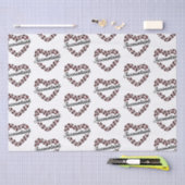 Accountant Leopard Heart Lijst Wit Tissuepapier (Craft)