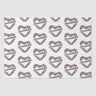 Accountant Leopard Heart Lijst Wit Tissuepapier