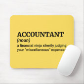 Accountant leven uitgelegd muismat (Met muis)