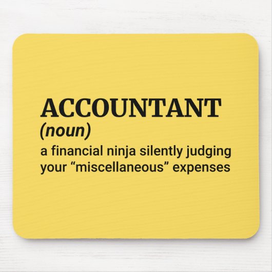 Accountant leven uitgelegd muismat (Voorkant)