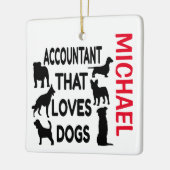 Accountant loves HoS CUSTOM Keramisch Ornament (Links)