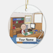 Accountant: man keramisch ornament (Links)