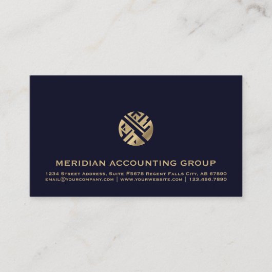 accountant | Marine Blauw Visitekaartje (Voorkant)