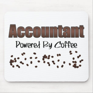 Accountant met koffie muismat