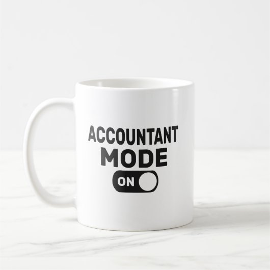 Accountant Mode is ingeschakeld, Funny Accountant Koffiemok (Links)