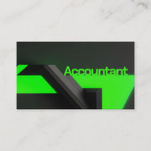 Accountant Modern Neon Green Visitekaartje (Voorkant)