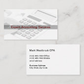 Accountant Moderne twee zijden Visitekaartje (Voorkant / Achterkant)