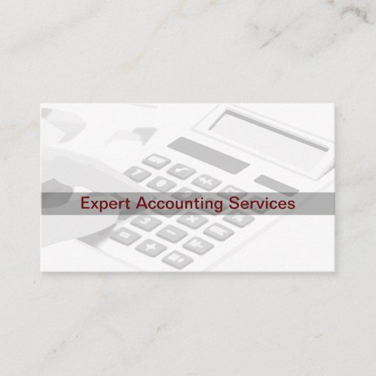 Accountant Moderne twee zijden Visitekaartje (Voorkant)