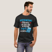 Accountant moeder beste mama ooit boekhouden moede t-shirt (Voorkant volledig)