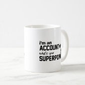 Accountant Mok Ik ben Superpower Accountant Gifts (Voorkant rechts)