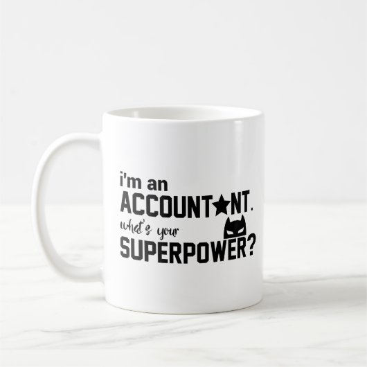 Accountant Mok Ik ben Superpower Accountant Gifts (Links)