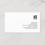 Accountant Monogram Abstract Visitekaartje (Achterkant)