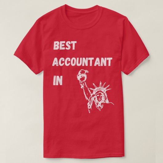 Accountant new york 12 t-shirt (Design voorkant)