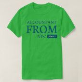 Accountant new york ik ben accountant van new yo t-shirt (Design voorkant)