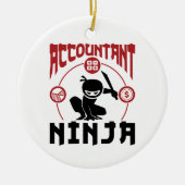 Accountant Ninja Accounting CPA Keramisch Ornament (Voorkant)