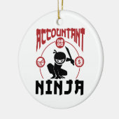 Accountant Ninja Accounting CPA Keramisch Ornament (Links)