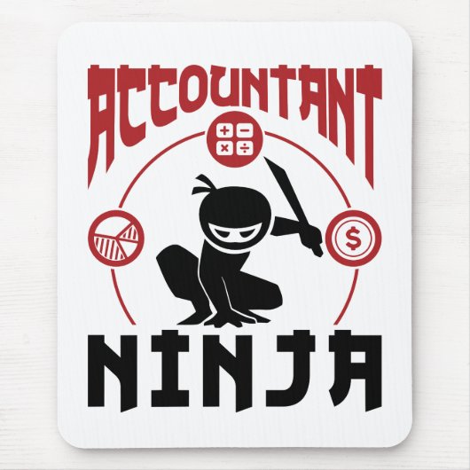 Accountant Ninja Accounting CPA Muismat (Voorkant)