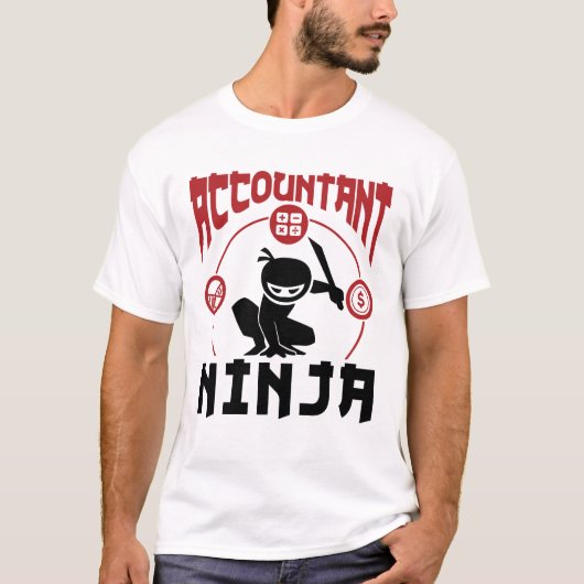 Accountant Ninja Accounting CPA T-shirt (Voorkant)