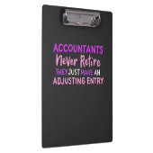 Accountant Nooit Retire Klembord (Rechts)