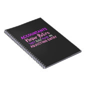 Accountant Nooit Retire Notitieboek (Rechterzijde)