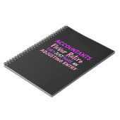 Accountant Nooit Retire Notitieboek (Linkerzijde)