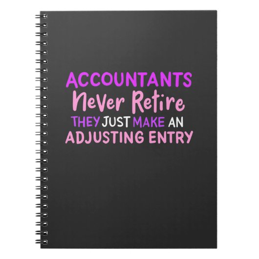 Accountant Nooit Retire Notitieboek (Voorkant)