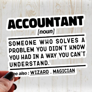 Accountant Noun Definition Cool Accounting Gezegde Sticker