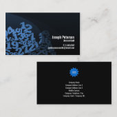 Accountant Nummers Jumble Boekhouding Visitekaartje (Voorkant / Achterkant)